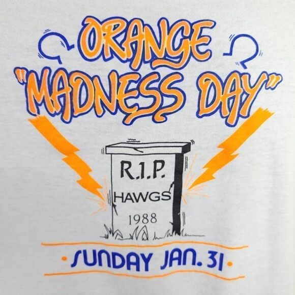 Super Bowl XXII T Shirt Vintage 80s 1988 Denver Broncos Made In USA Mens Size M - Picture 2 of 6